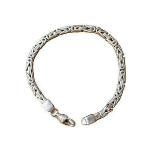 Cluster Rope Silver Bracelet - sølv armbånd laget i Thailand.,Silver buckles menSølv