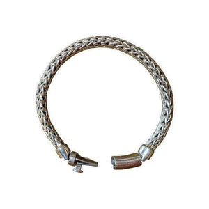 Rope Silver Bracelet - et bredere sølvarmbånd.,Silver buckles menSølv