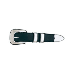 Vogt 925 Silver Sterling 1 inch,Silver buckles menRope Edge New Yorker 1 inch