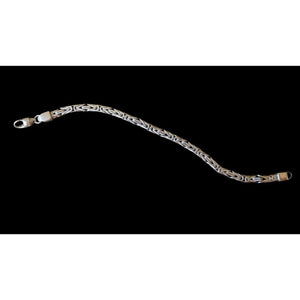 Cluster Rope Silver Bracelet - sølv armbånd laget i Thailand.,Silver buckles menSølv