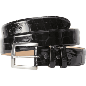 BREDAL Bespoke Glossy Wild Alligator 35 mm,Luxury belts menBrown