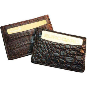 Crocodile luxury leather Credit card holder - Bredal Wild - The luxury leather shop.