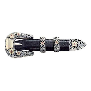 Vogt - CV silver w/rubies 25 mm,Silver buckles womensVogt CV - 7 rubies