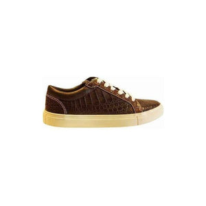 Caiman Crocodile Sneakers - The Executive,SneakersBrown
