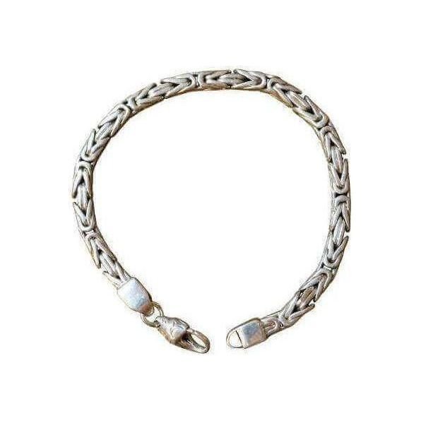 Cluster Rope Silver Bracelet - utsøkt sølv armbånd laget i Thailand.