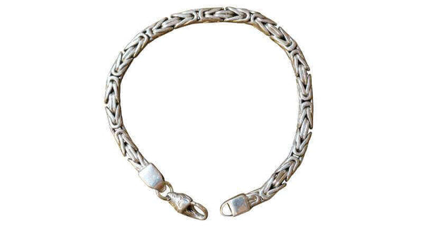 Cluster rope Silver Bracelet