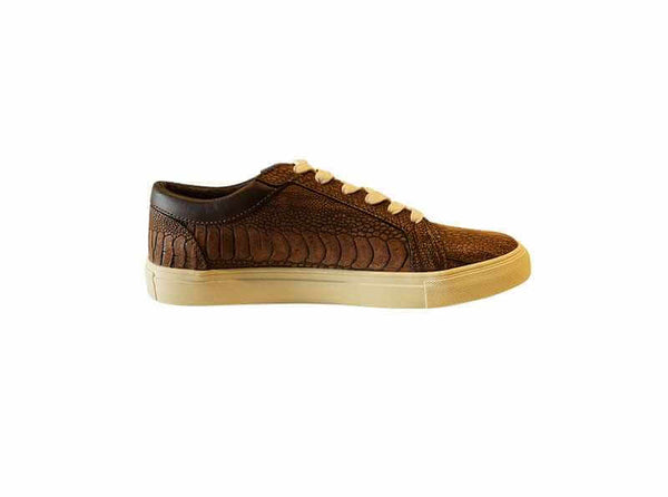 Ostrich Leg Nubuck Sneakers - The matchmaker