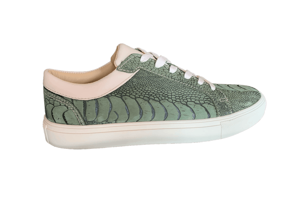 Ostrich Leg Nubuck Sneakers - The matchmaker