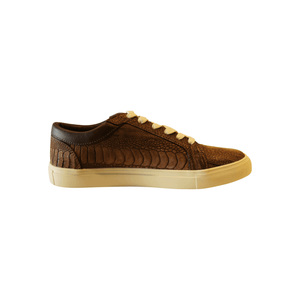Ostrich Leg Nubuck Sneakers - The matchmaker,SneakersBrown