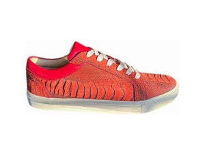 Ostrich Leg Nubuck Sneakers - The matchmaker,SneakersRed