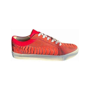 Ostrich Leg Nubuck Sneakers - The matchmaker,SneakersRed
