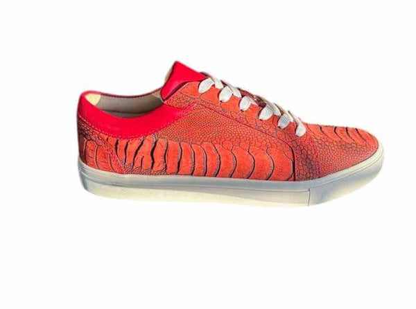 Ostrich Leg Nubuck Sneakers - The matchmaker