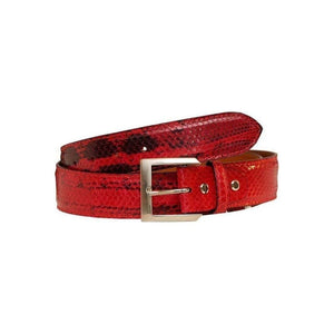 BAD by BREDAL . Fashion Watersnake. Limited Edition,Luxury belts womensRed