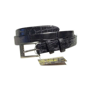 Crescent Alligator slims 25 mm,Luxury belts womensMatte Black