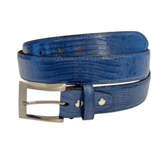 Teju Lizard - liten øgle fra Bolivia og Argentina, Luxury belts men denim