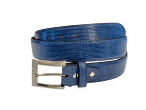 Teju Lizard - liten øgle fra Bolivia og Argentina, Luxury belts men denim