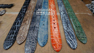 Bredal Bespoke krokodille skinnbelter