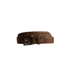 BREDAL Bespoke Matte Wild Alligator 38 mm,Luxury belts men Brun
