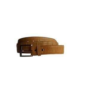BREDAL Bespoke Matte Wild Alligator 38 mm,Luxury belts men Lys gul