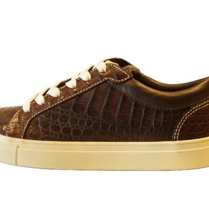 Caiman Crocodile Sneakers - The Executive,Sneakers Brown