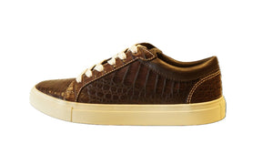 Caiman Crocodile Sneakers - The Executive,Sneakers Brown