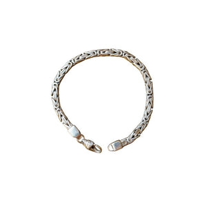 Cluster Rope Silver Bracelet - sølv armbånd laget i Thailand.,Silver buckles men Sølv
