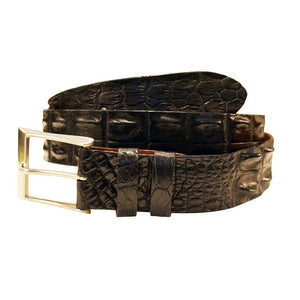 Crocodile Hornback. 38 mm. Men,Luxury belts men Black
