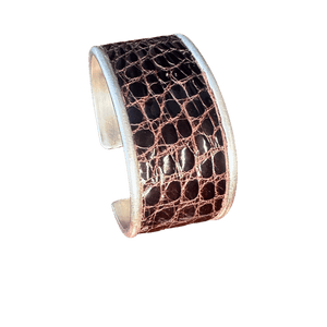 Glossy Caiman Crocodile Brown