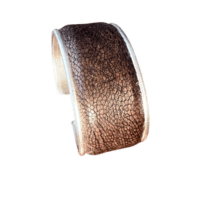 Ostrich Leg Suede Brown cuff