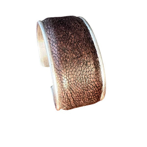 Ostrich Leg Suede Brown cuff