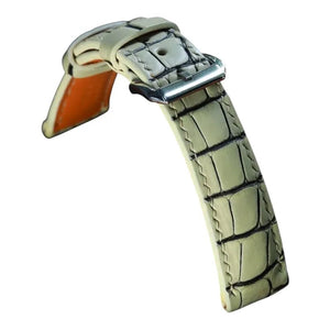 Ivory White Alligator  strap