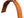 Orange Glossy Ostrich Leg (smooth)