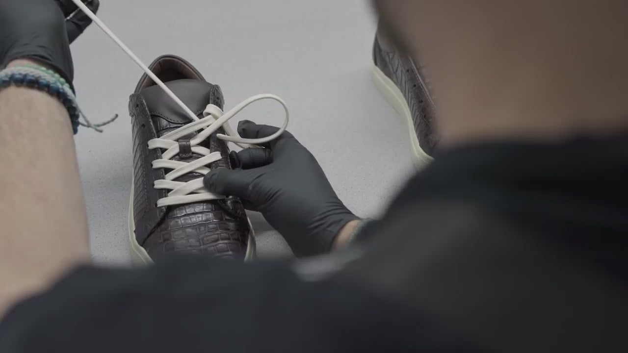 Luxury sneakers production images