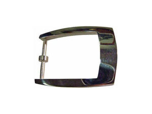 City - Silver buckle glossy 35 mm