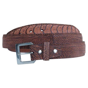 Ostrich Leg Suede i 35 mm bredde. Fra Sør - Afrika,Luxury belts menCognac