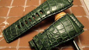 BREDAL Watch straps men Wild Alligator Watch Straps. Men. Bottle green.