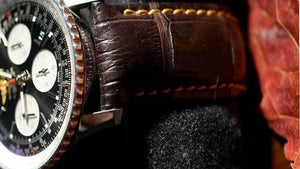 BREDAL Watch straps men Wild Alligator Watch Straps. Men. Chocolate