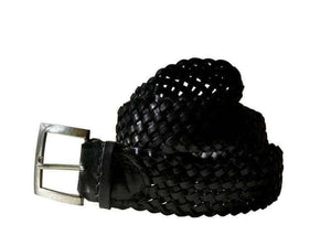 BREDAL Luxury belts men 32 / Black Flettebelte - norsk okseskinn.  38 mm