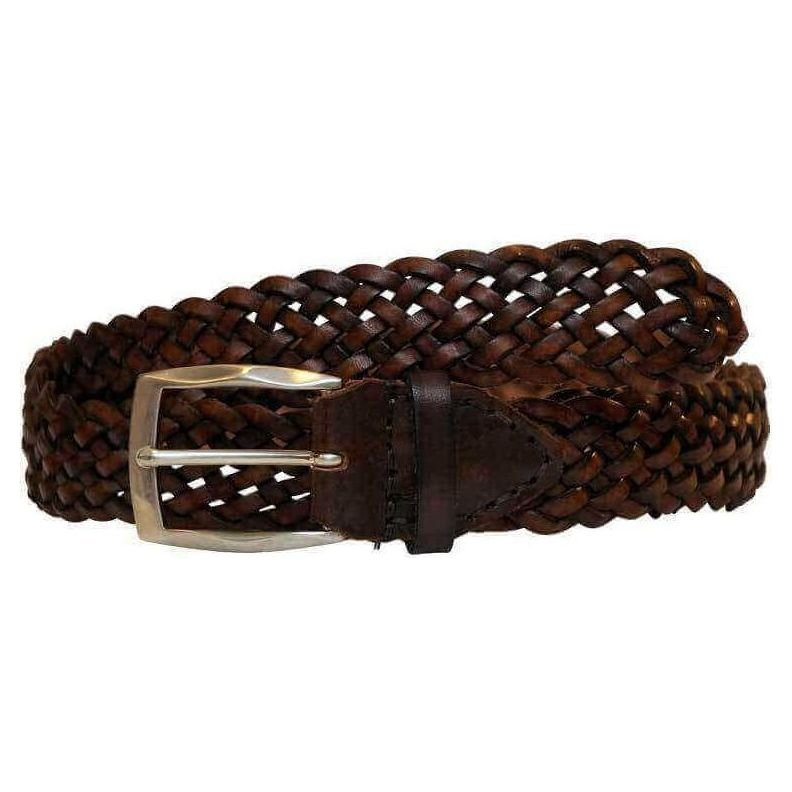 Men's 35 mm braided ox-leather belt, hand-braided, Norway - BREDAL – Bredal Wild - The luxury leather shop.