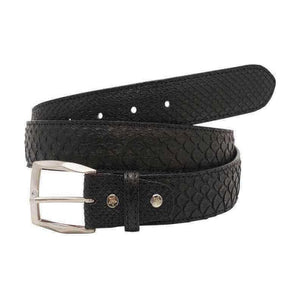Indonesian Python belte 38 mm (Reticulated Python),Luxury belts ladyBlack