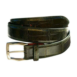 BREDAL Bespoke Glossy Wild Alligator 35 mm,Luxury belts menBrown
