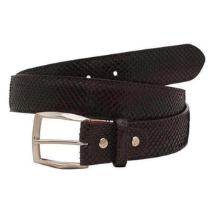 Indonesian Python belte 38 mm (Reticulated Python),Luxury belts ladyBrown