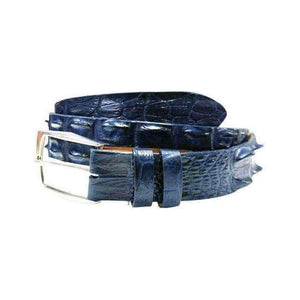 Crocodile Hornback. 38 mm. Men,Luxury belts menNavy