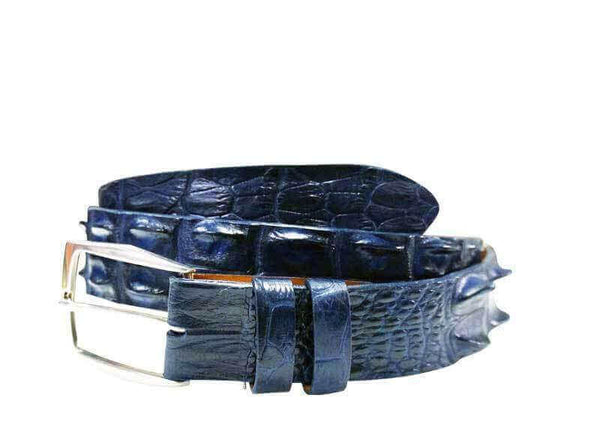 BREDAL Luxury belts men Marine / 34/86 Crocodile  Hornback. 38 mm. Men