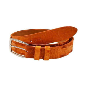 Crocodile Hornback. 38 mm. Men,Luxury belts menOrange