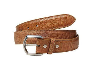Ostrich Leg 38 mm - skinn fra Sør - Afrika,Luxury belts menSand