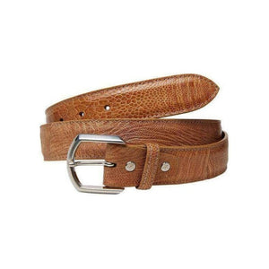 Ostrich Leg 38 mm - skinn fra Sør - Afrika,Luxury belts men Sand