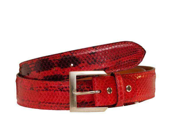 BREDAL Luxury belts womens Red BAD by BREDAL . Fashion Watersnake.  Limited Edition